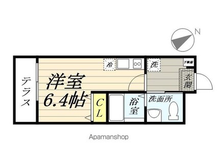 ハーミットクラブハウス上大岡Ⅲ（仮）[1R/19.38m2]の間取図