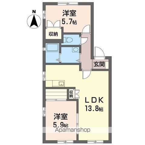 クレベール下郡Aの間取り写真