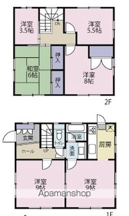 鷺宮戸建て[4SLDK/92.74m2]の間取図