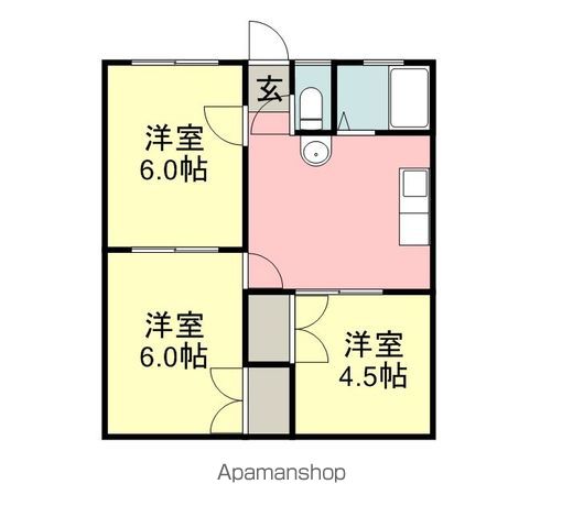 ハイツトリイA棟の間取り写真