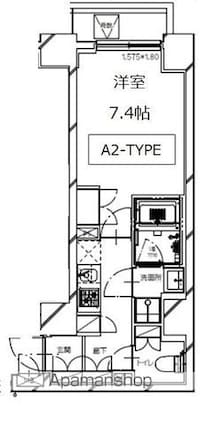 ＳーＲＥＳＩＤＥＮＣＥ月島[1K/26.67m2]の間取図