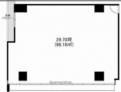 ミルコ那覇前島ビル[事務所/98.18m2]の間取図