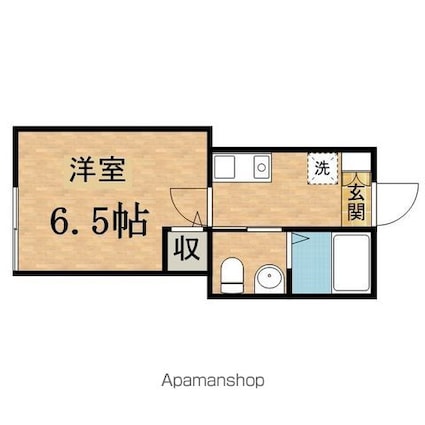 プルミエール多摩大塚[1K/20.5m2]の間取図