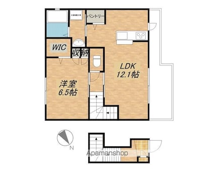 ＭＡＩＳＯＮ　ＥＸＡ[1LDK/53.54m2]の間取図