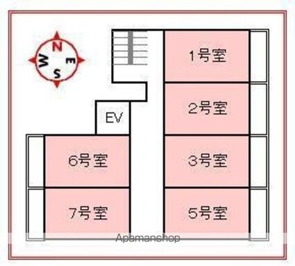 スカイコート[2LDK/43.74m2]の配置図