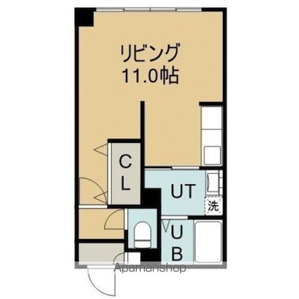 こまばＧＴ[1K/29.28m2]の間取図
