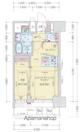 プレサンス上前津ディアシス[1LDK/33.06m2]の間取図