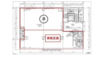 仮）那覇上之屋ビル[事務所/190.12m2]の間取図