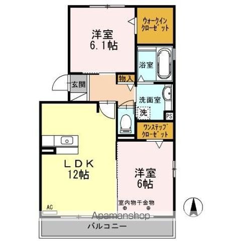 名鉄小牧線 春日井駅 徒歩23分 3階建 築15年の間取り写真