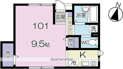 メゾンＪフォーレ[1K/27.95m2]の間取図