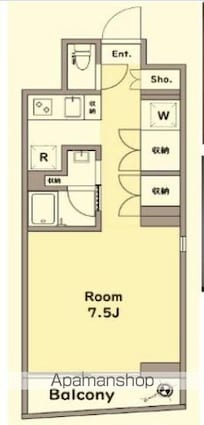 ＦＬＡＴーＳ[1R/29.45m2]の間取図