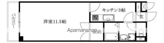 グリーンハイツ姫原[1K/32.91m2]の間取図