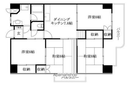 グランドメゾン[4DK/68.62m2]の間取図