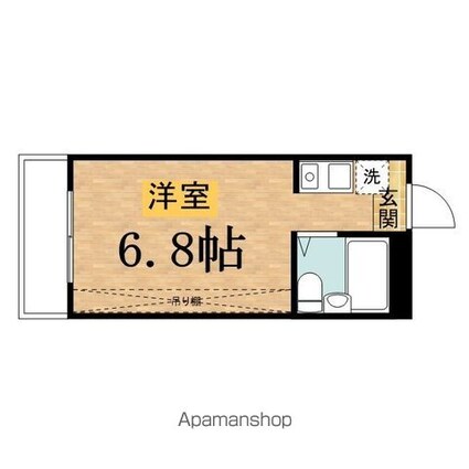 ウエストウッド[1R/17.69m2]の間取図