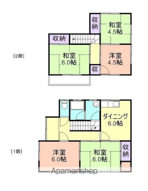 和歌山県和歌山市西浜[5DK/81.14m2]の間取図