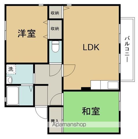 ハイツ南花屋敷の間取り写真