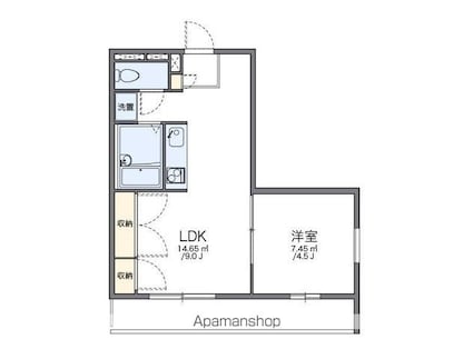ＮＳファミリア[1LDK/30.63m2]の間取図