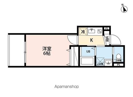 ｒｏｂｏｔ　ｈｏｍｅ　亀有[1K/20.42m2]の間取図