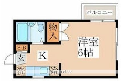 東京都杉並区阿佐谷南１丁目[1K/18.13m2]の間取図