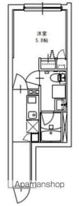 ＢａｒｋＬａｎｅ学芸大学[1K/21.73m2]の間取図