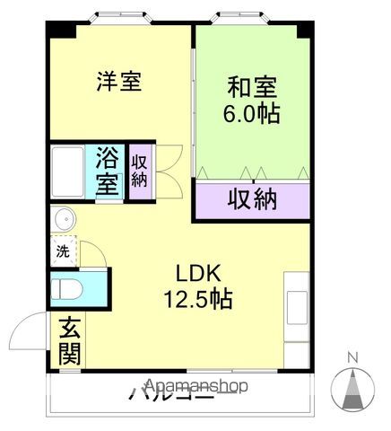 【和歌山市中之島のマンションの間取り】