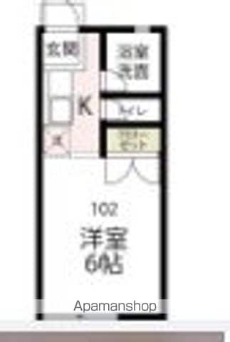 市川ハイツ 102号室 ｜ 神奈川県横浜市保土ケ谷区西久保町175（賃貸アパート1R・1階・17.95㎡） その2