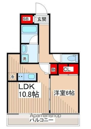 Ｔ’ｓ　Ｍａｎｓｉｏｎ[1LDK/42.91m2]の間取図
