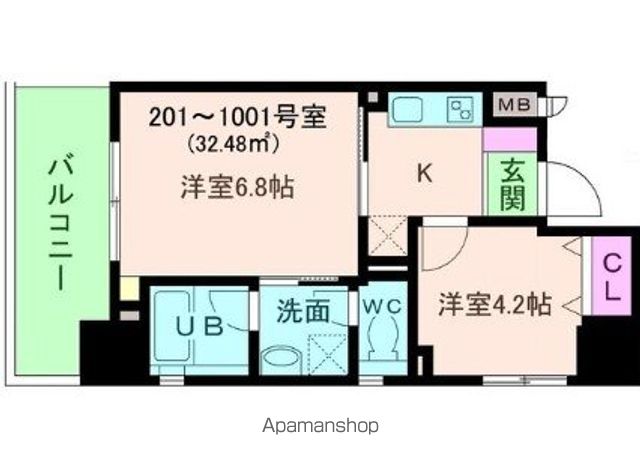 【ＡＭＯＲＥ　ＨＯＭＭＡＣＨＩ　ＷＥＳＴの間取り】