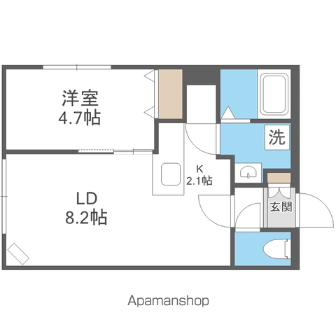 ブリス北円山の間取り写真