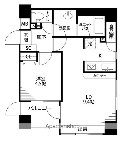 【リヴェール池袋の間取り】