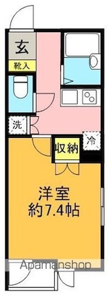 東京都杉並区高井戸西１丁目[1K/23.86m2]の間取図