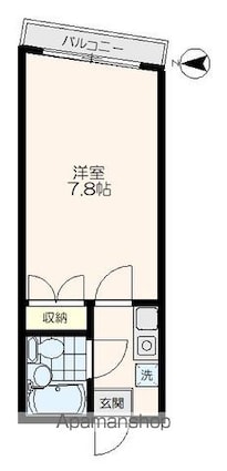 東京都杉並区天沼１丁目[1K/22m2]の間取図
