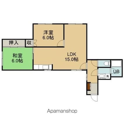 ピアコート２１[2LDK/63.94m2]の間取図