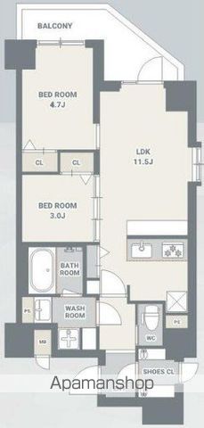 スプランディッド大島の間取り