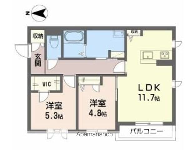 【岩出市川尻のアパートの間取り】