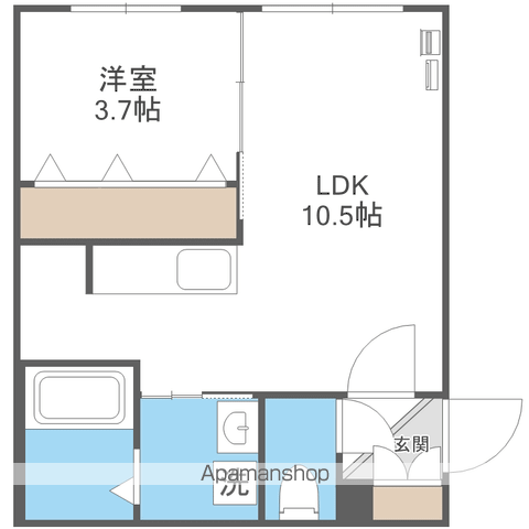 CITY RESIDENCE月寒中央の間取り写真