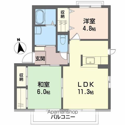 ラポールの間取り写真
