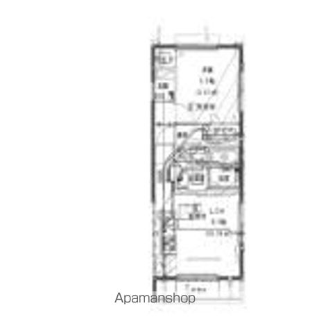 【調布市西つつじケ丘のアパートの間取り】