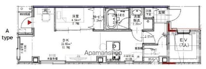 小川町１１６３ビル[1LDK/40.02m2]の間取図
