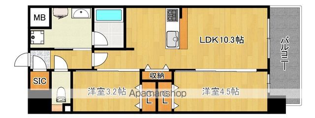 スプランディッド新金岡の間取り写真