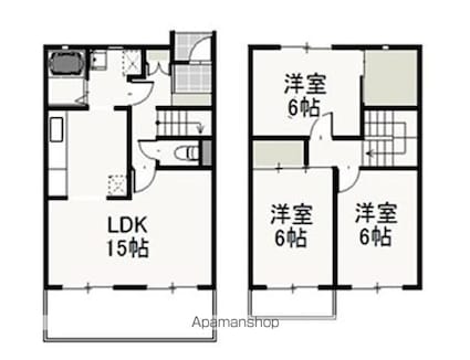 岡山県岡山市北区津島西坂１丁目[3LDK/78.24m2]の間取図