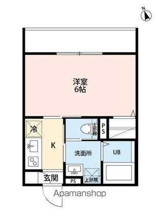 ｒｏｂｏｔ　ｈｏｍｅ　亀有[1K/20.42m2]の間取図