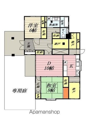 ロコハウス　Ｃ棟[貸家/103.99m2]の間取図