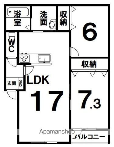 LA TOUR MOREの間取り写真