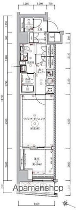 ベルシード板橋本町プレミアⅡ[1LDK/40.48m2]の間取図