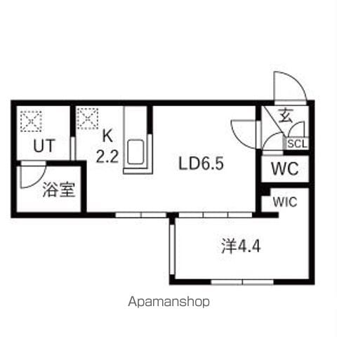 FLAP福住 仮)月寒東1−11MS A棟の間取り写真