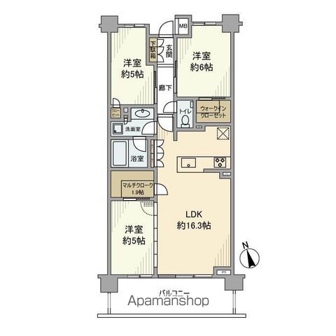 グランリビオ浜田山の間取り写真
