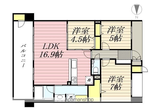 S−RESIDENCE愛宕SOUTHの間取り写真