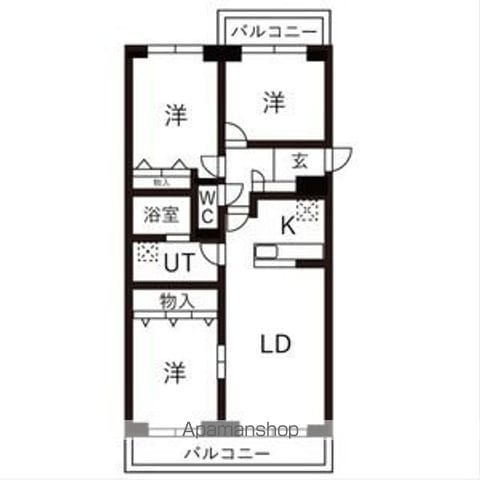 BRO北野の間取り写真