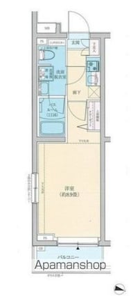 ロアール東向島[1K/25.92m2]の間取図